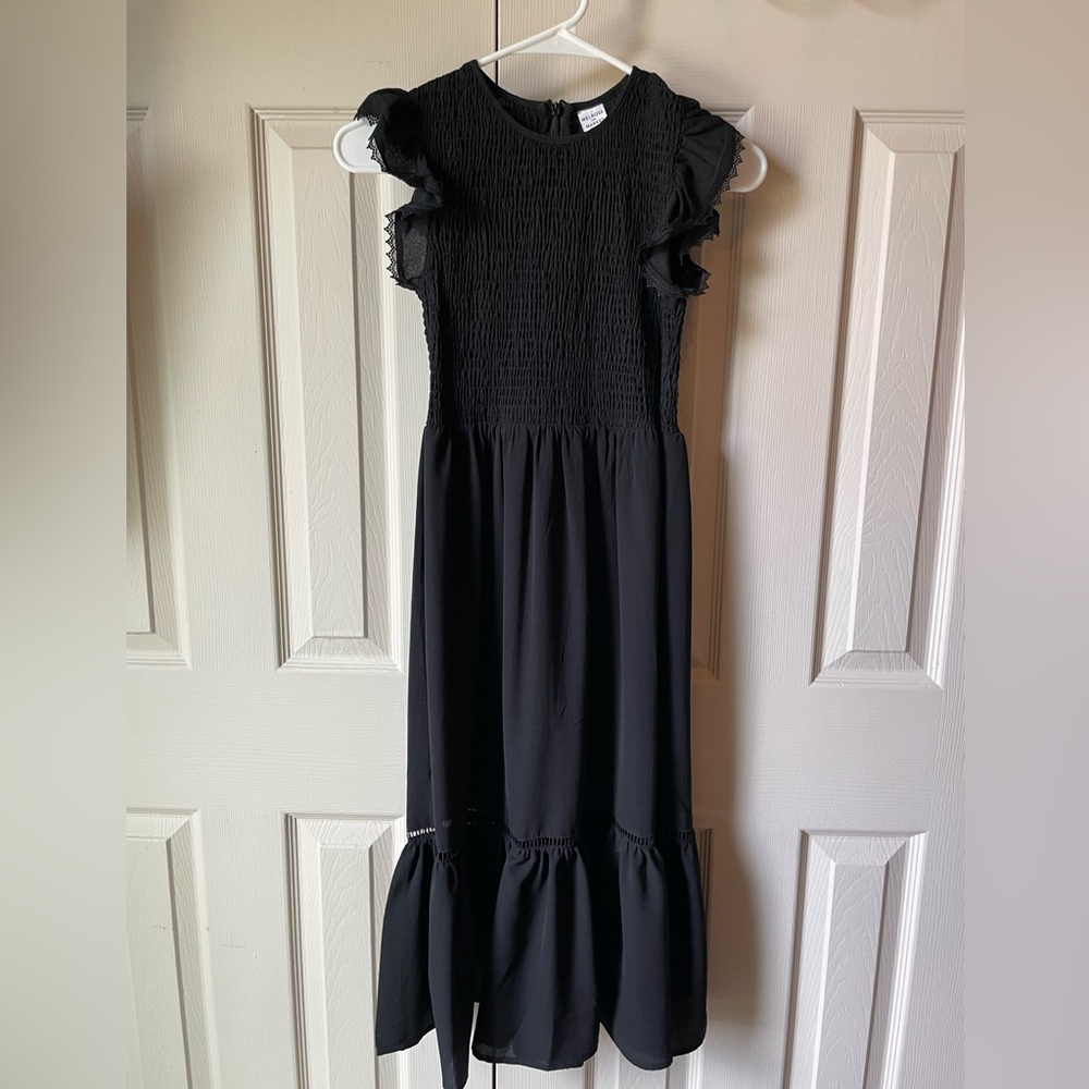 Melrose and Market Black Ruffle Dress